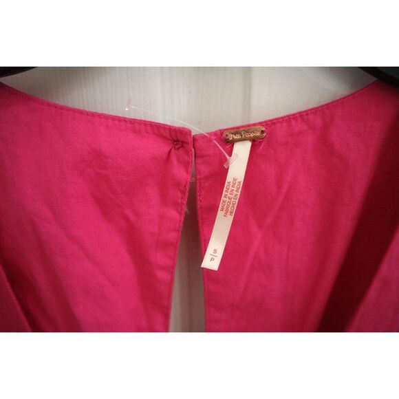 Free People OB1734765 Women's Sz S Magentiful Pink Fabiana Midi Dress - Picture 3 of 15